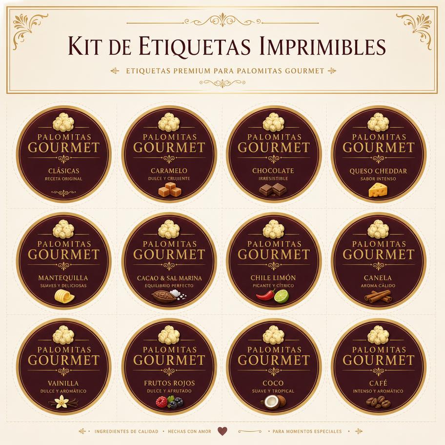 Kit de etiquetas imprimibles