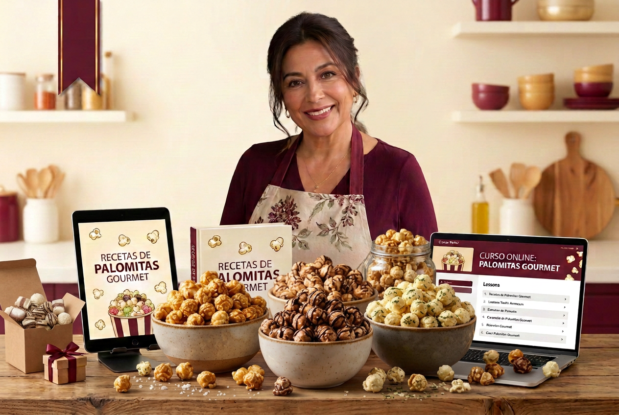 Palomitas Gourmet - Mockup del producto